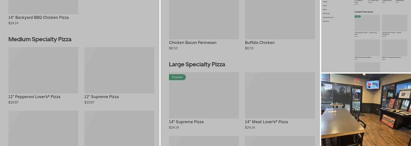 Pizza Hut Menu