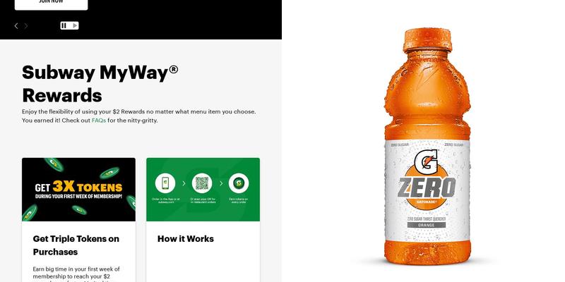 Subway Menu