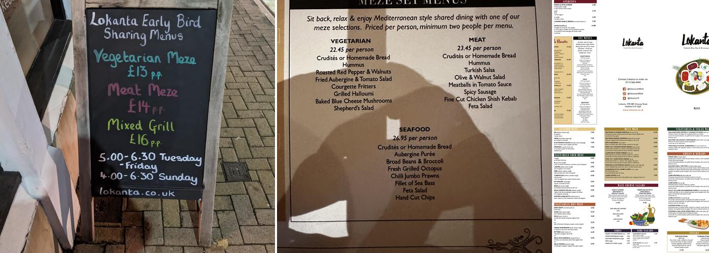 Lokanta Menu