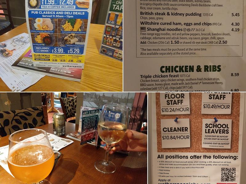 The London & Rye - JD Wetherspoon Menu
