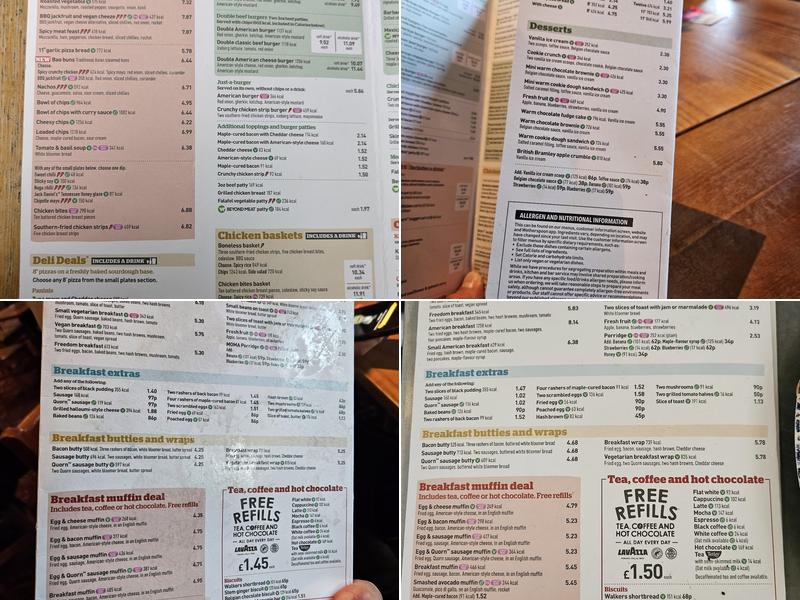 Wetherspoons (Victoria Station) Menu