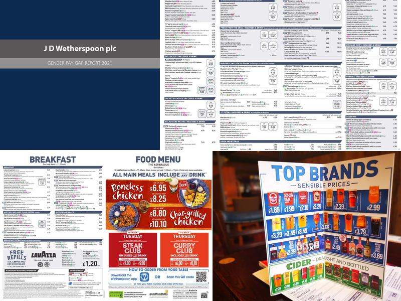 The Asparagus - JD Wetherspoon Menu