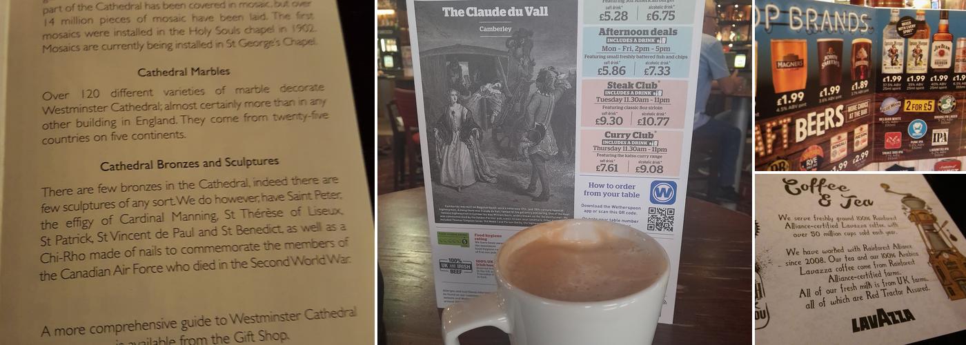 The Claude Du Vall Menu