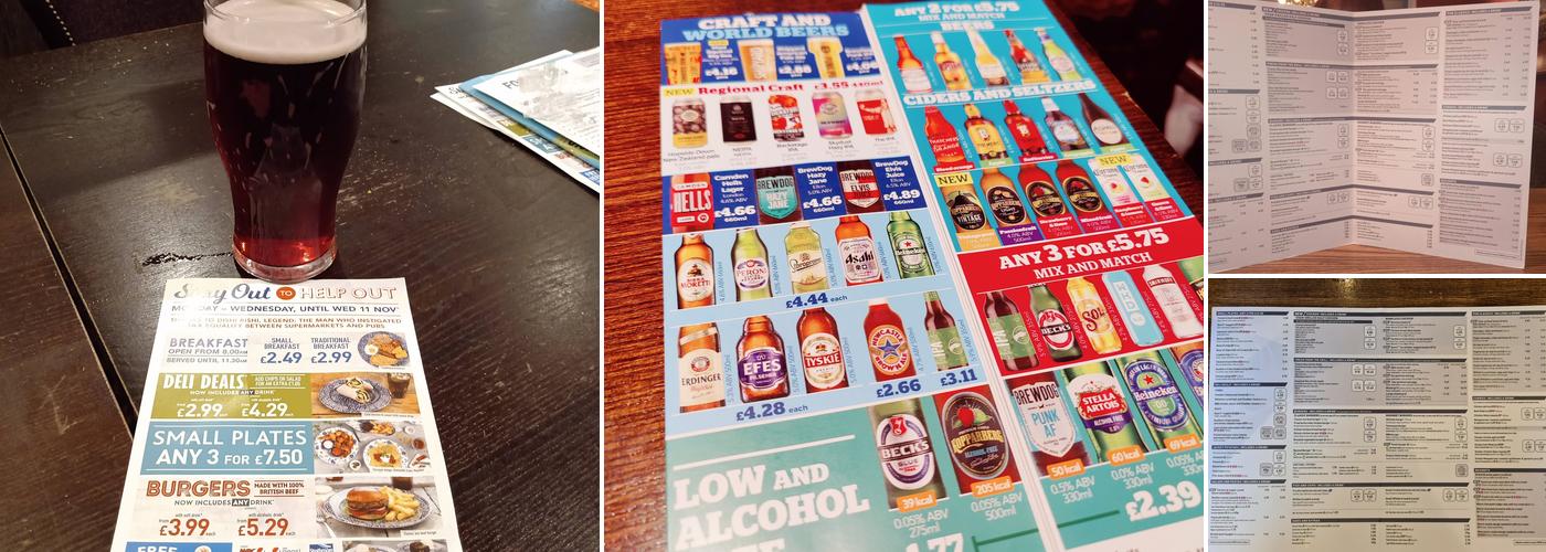 The Sir Michael Balcon - JD Wetherspoon Menu