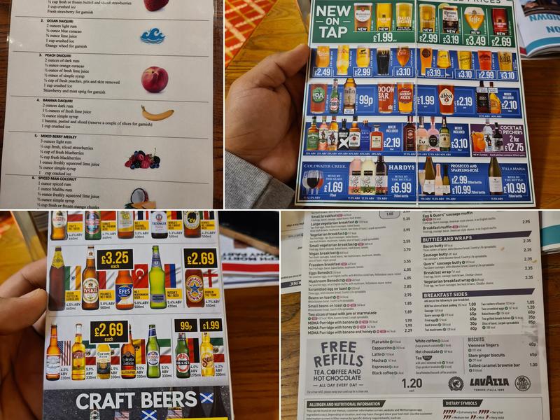 J.J. Moon's - JD Wetherspoon Menu