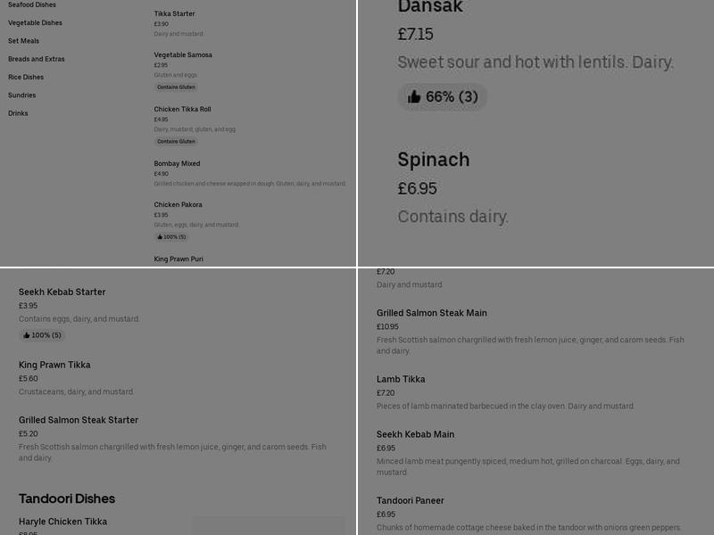 Westmead Halal Tandoori Menu