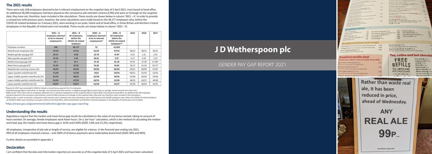 The Rockingham Arms - JD Wetherspoon Menu