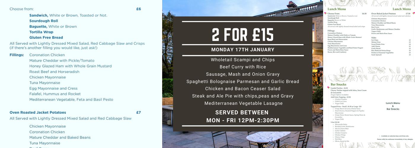 Tulip Hotel Harwich Menu