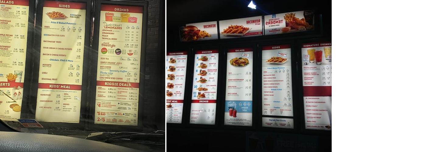 Wendy's Menu