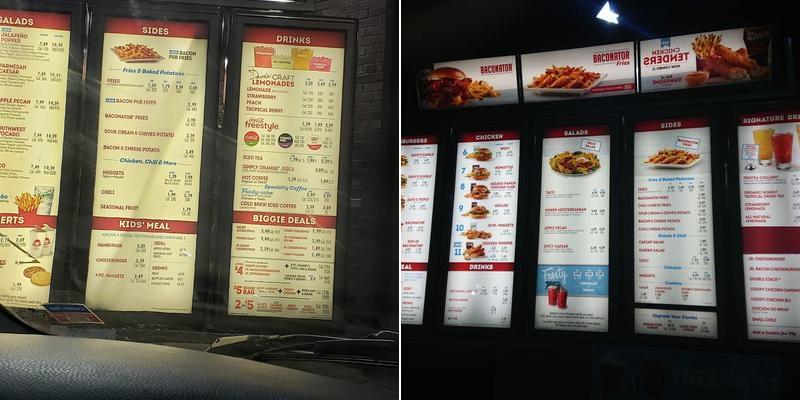 Wendy's Menu