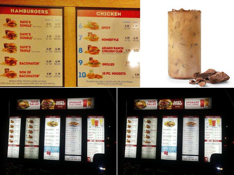 Wendy's Menu