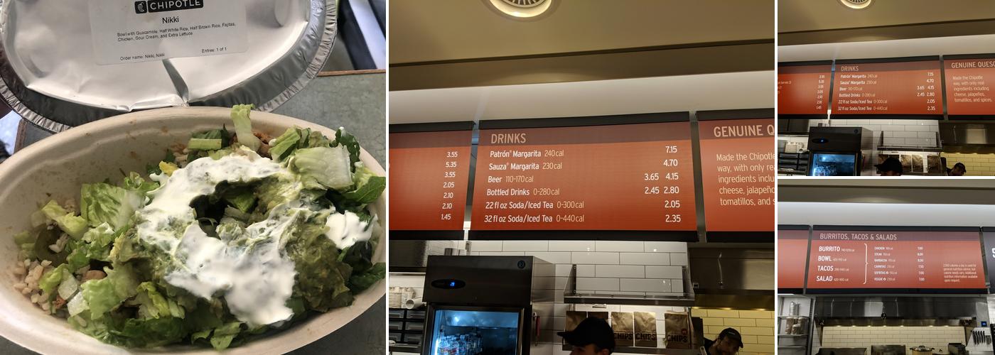 Chipotle Mexican Grill Menu
