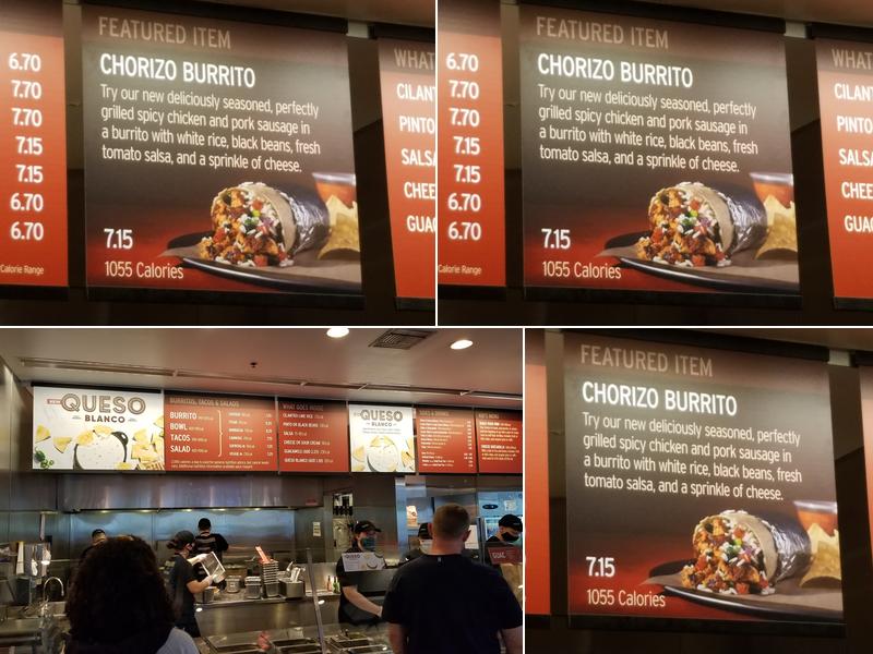 Chipotle Mexican Grill Menu