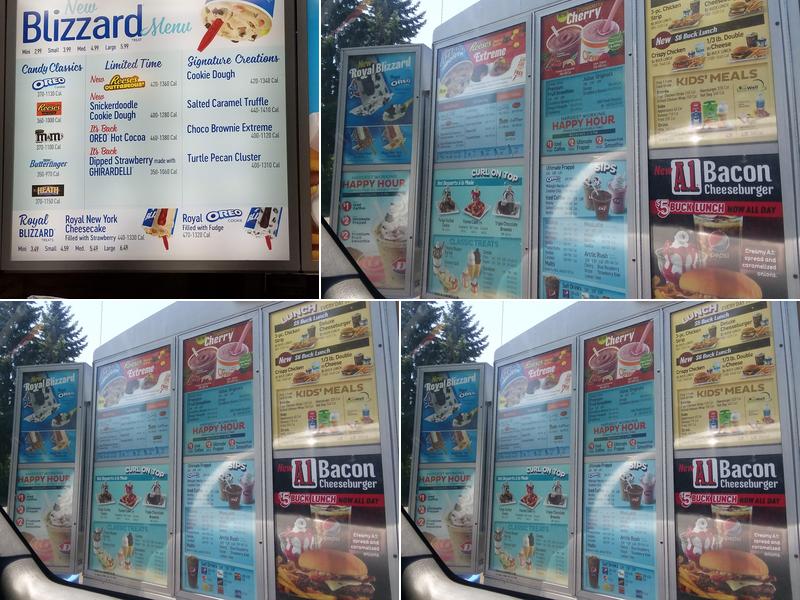 Dairy Queen Menu