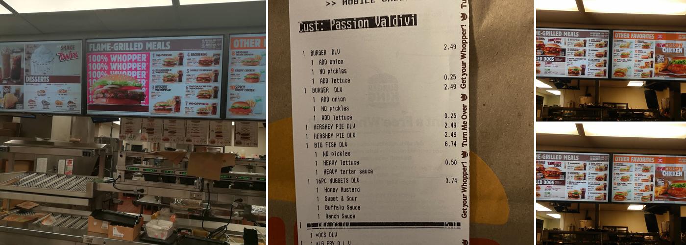 Burger King Menu