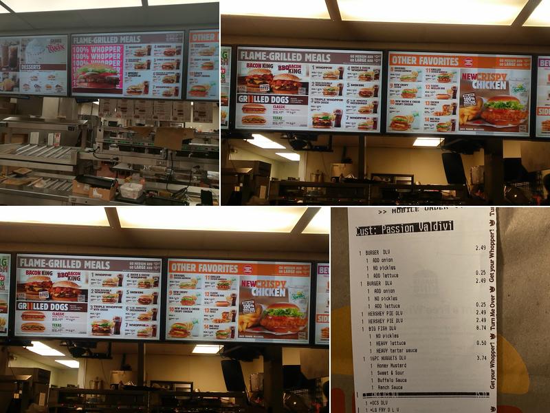 Burger King Menu