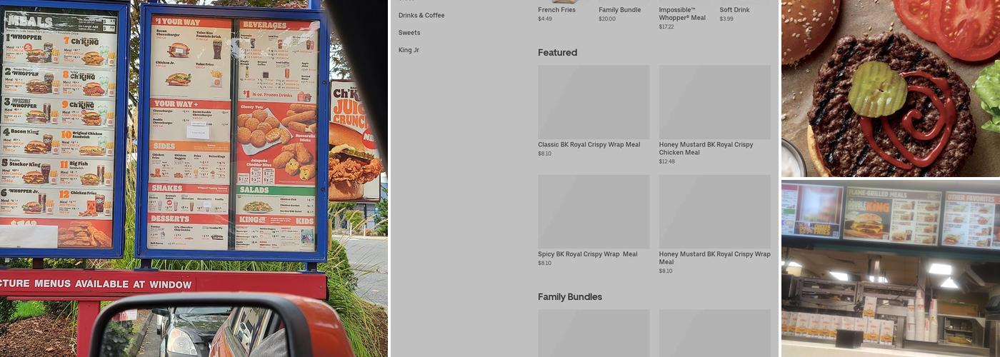 Burger King Menu