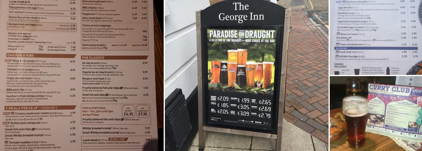 The George Inn Menu