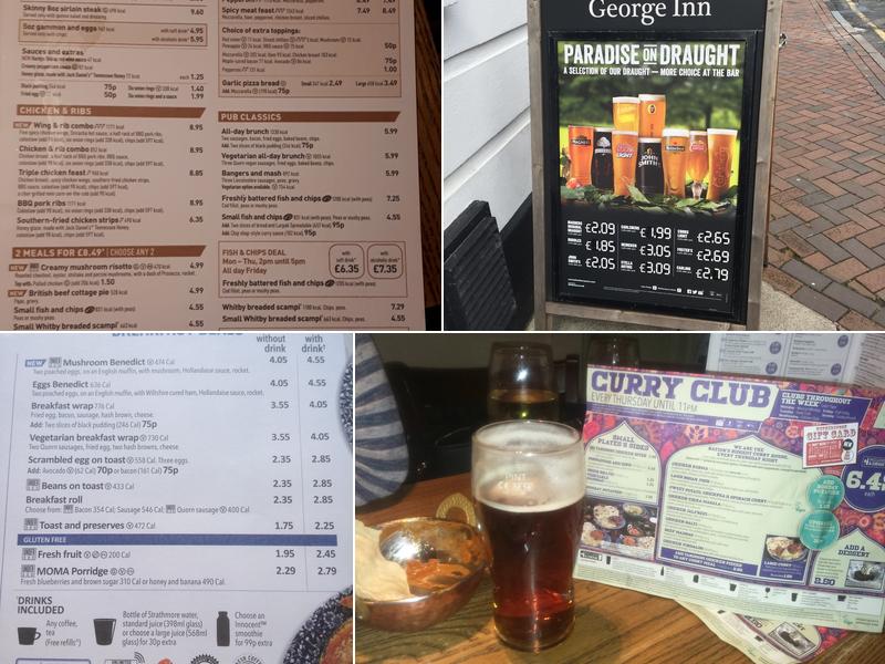 The George Inn Menu