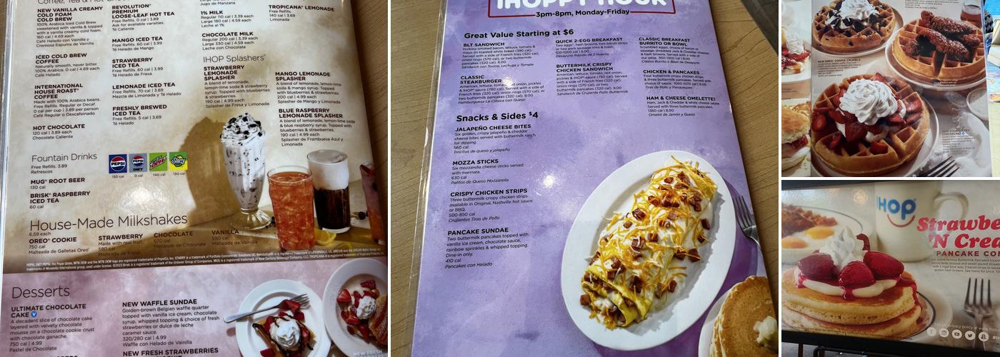 IHOP Menu