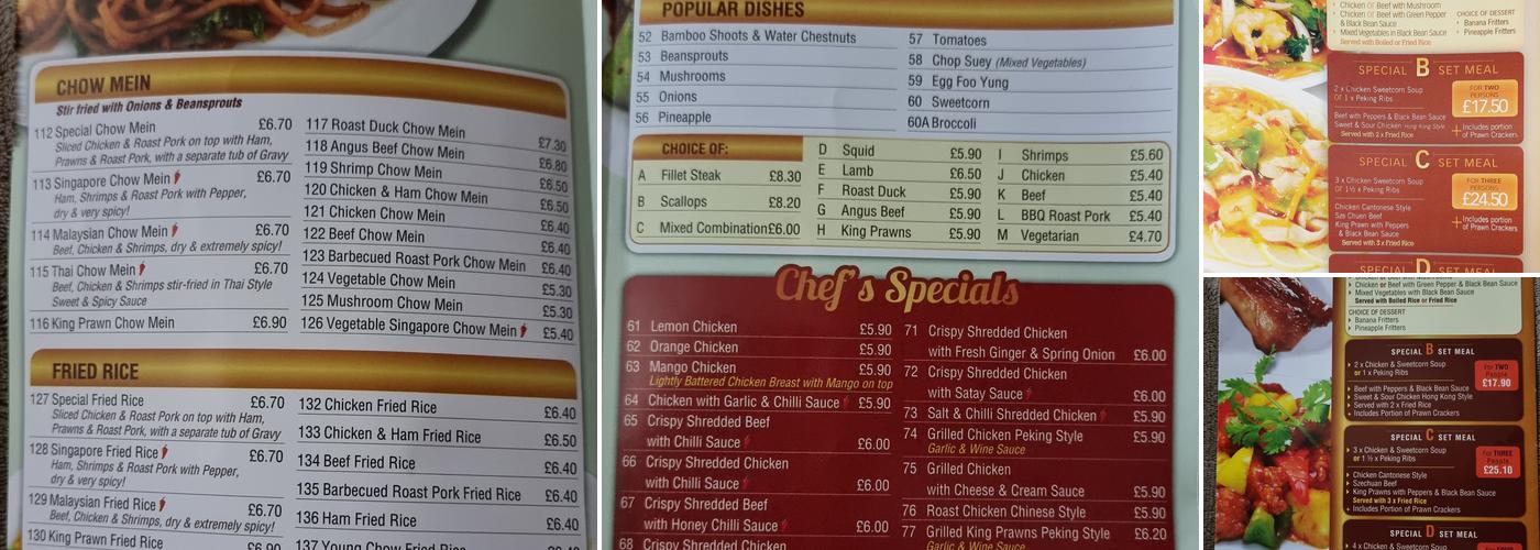 Cuisine Kitchen Menu