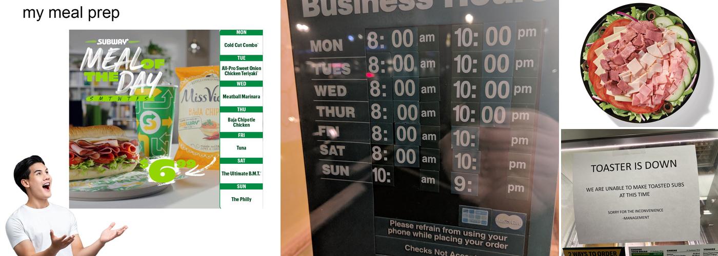 Subway Menu