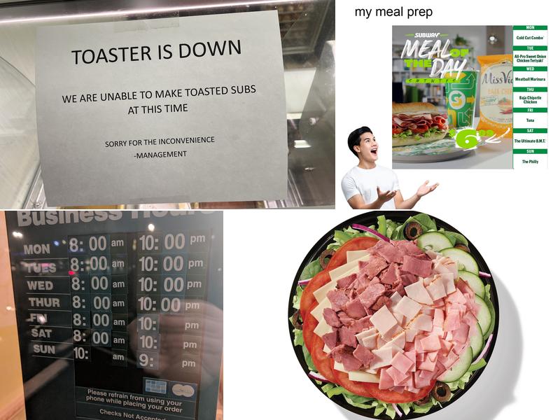 Subway Menu