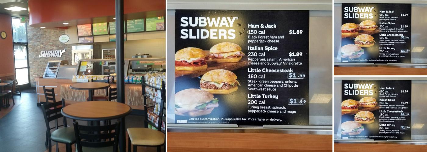 Subway Menu