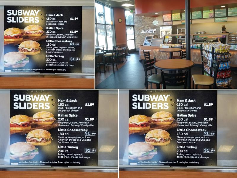 Subway Menu