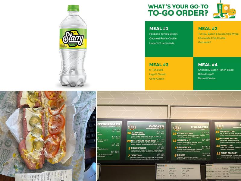 Subway Menu