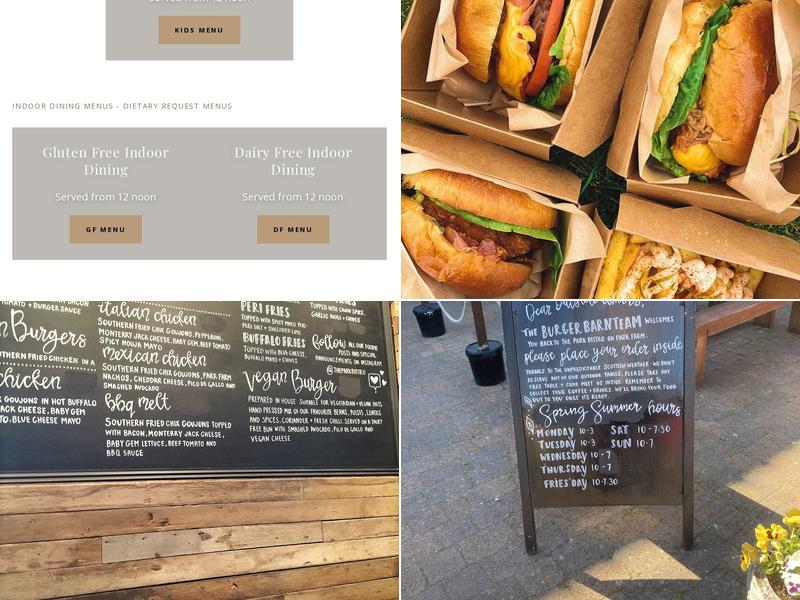 The Park Bistro Menu