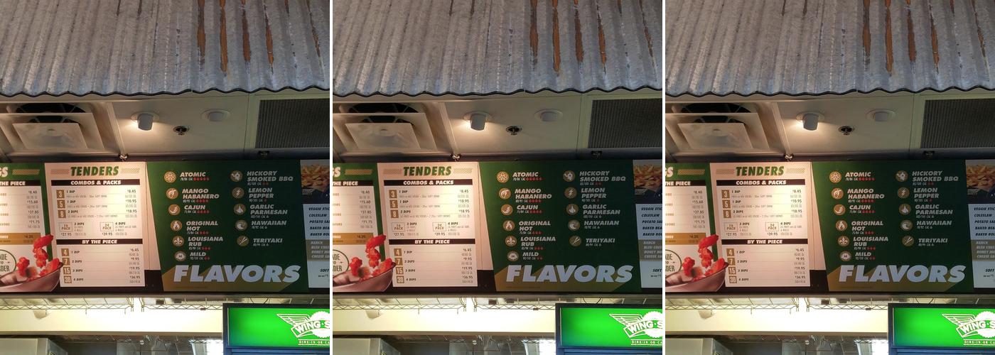 Wingstop Menu