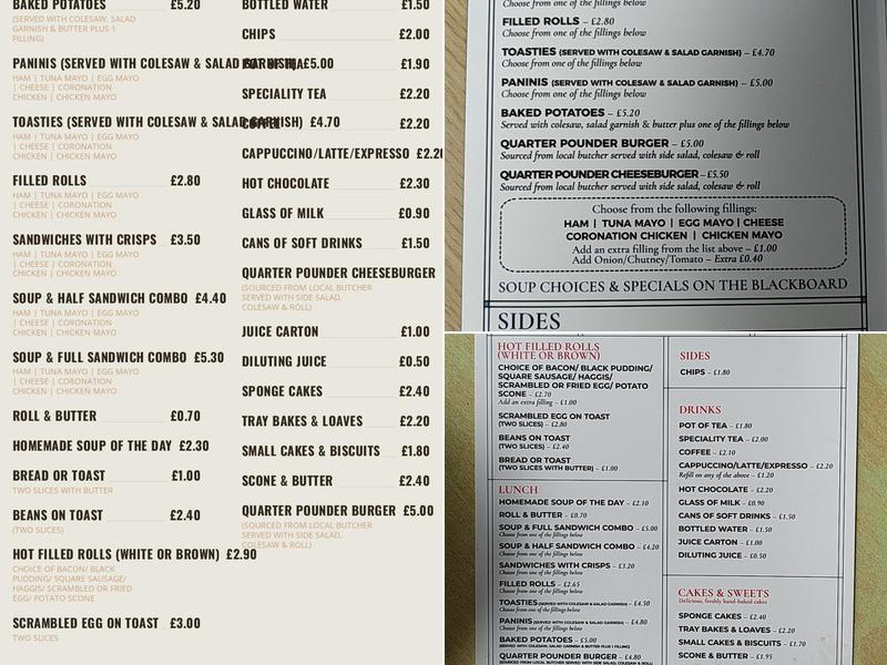 Biggar Kirk-Gillespie Centre Menu