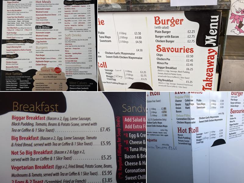 The Coffee Spot Menu