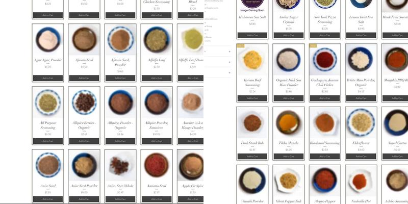 Chabom Teas + Spices Menu