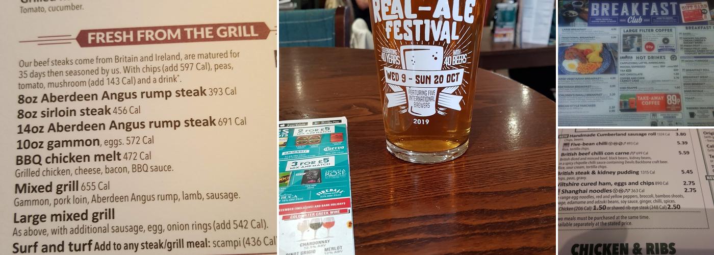 The Regent - JD Wetherspoon Menu