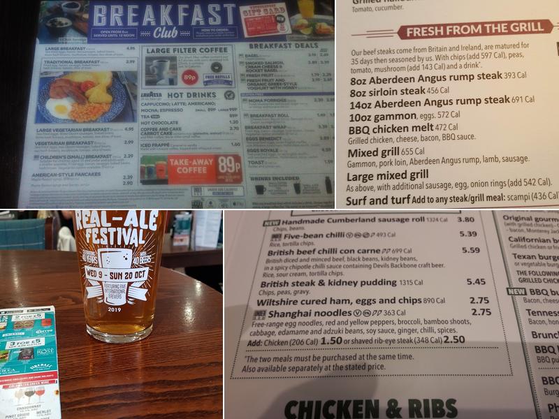 The Regent - JD Wetherspoon Menu