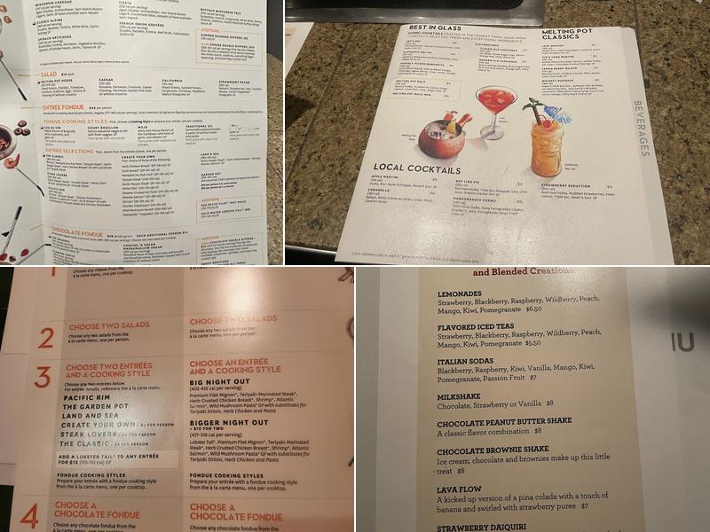 The Melting Pot Menu