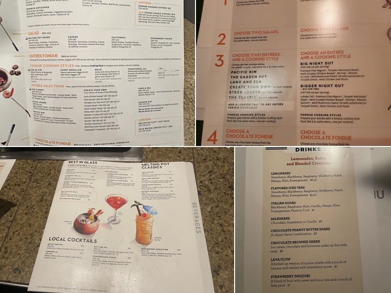 The Melting Pot Menu