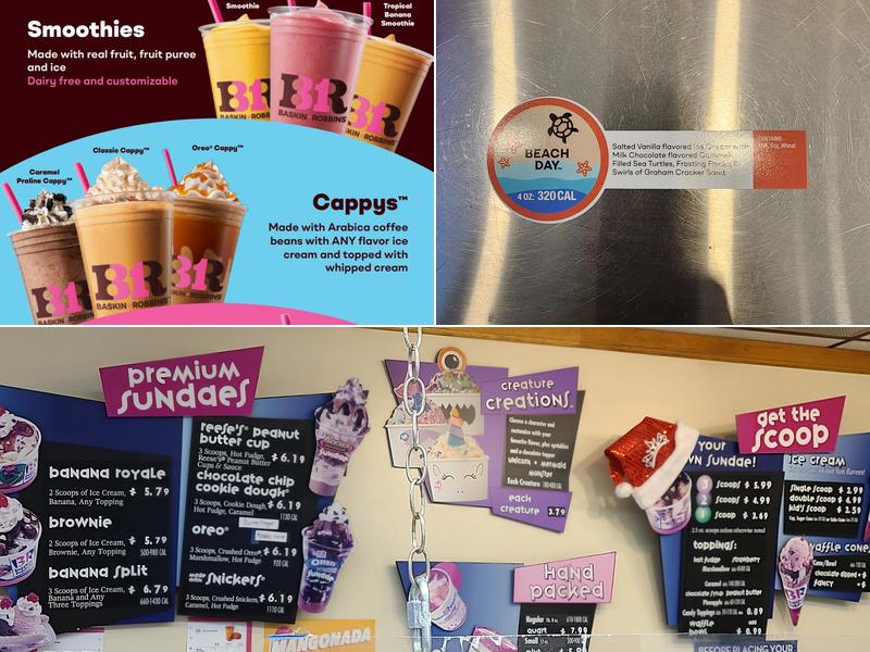 Baskin-Robbins Menu