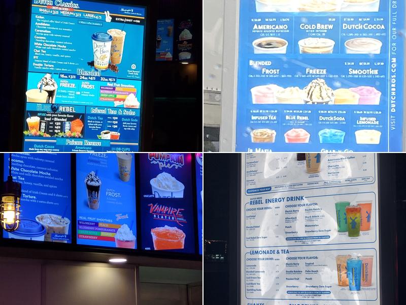 Dutch Bros Coffee Menu