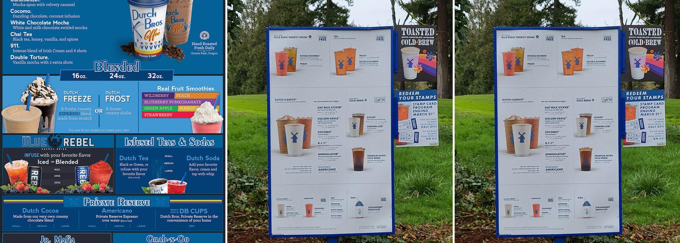 Dutch Bros Coffee Menu