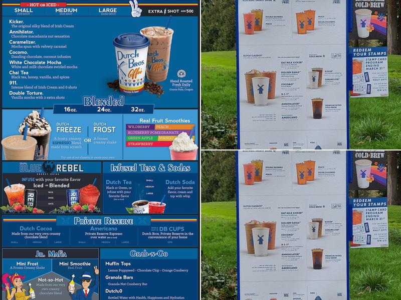 Dutch Bros Coffee Menu