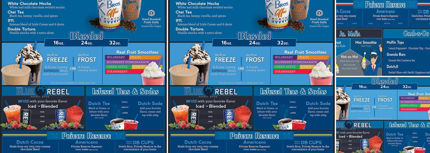 Dutch Bros Coffee Menu