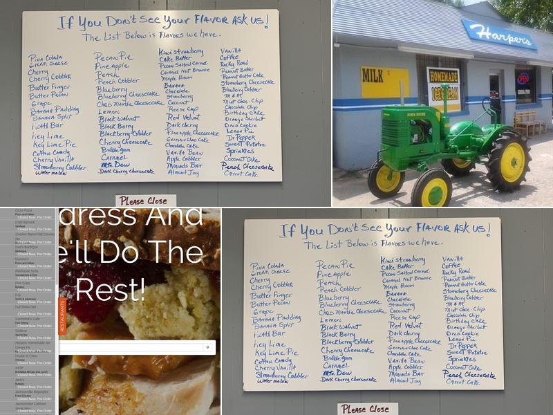 Harper's Menu