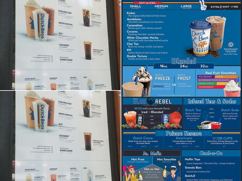 Dutch Bros Coffee Menu
