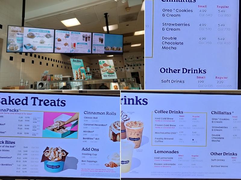 Cinnabon Menu