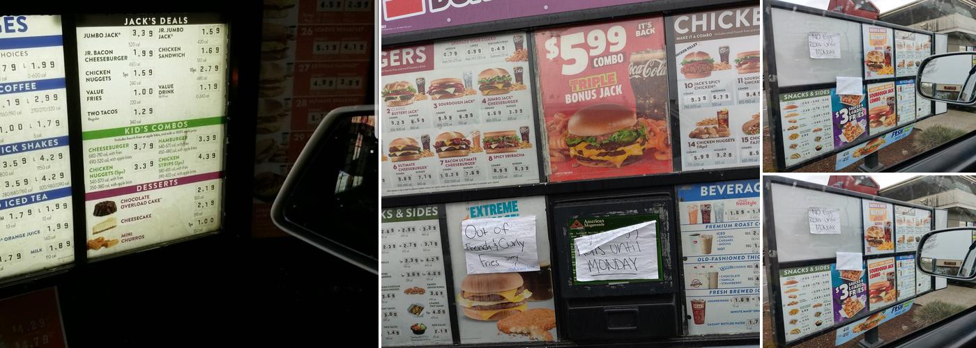 Jack In The Box Menu