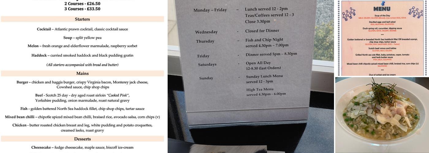 The Cowshed Restaurant & Takeaway Menu