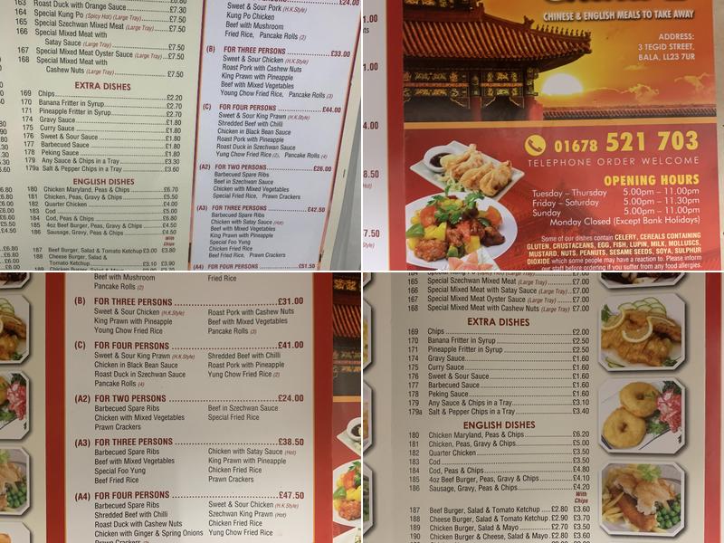 The New China Menu